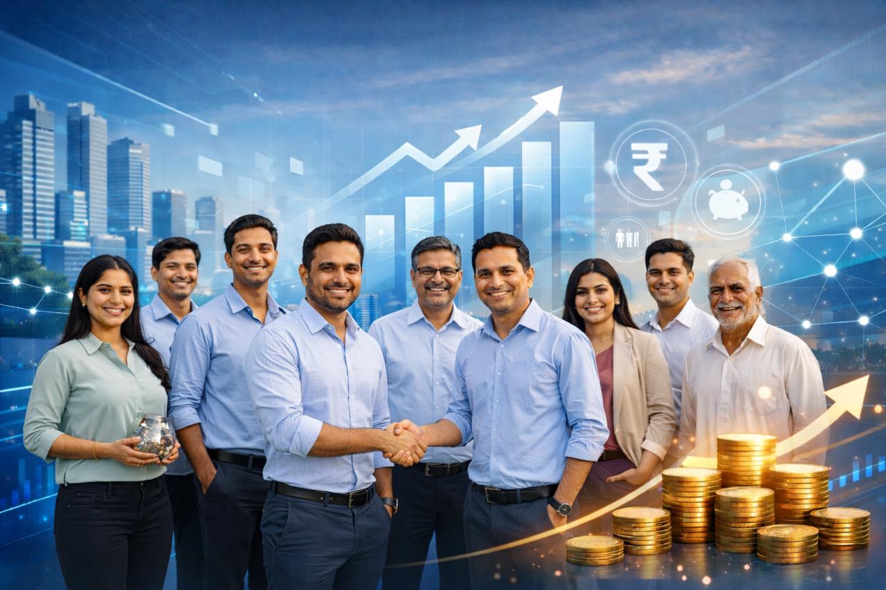 Jagruti Cooperative Credit Society team celebrating community-led financial growth